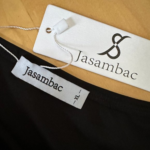 JASAMBAC One Shoulder Bow Black A-line Cocktail Party Dress with Pockets XL - Picture 10 of 11